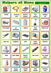 English Worksheet: Helpers at Home (2)