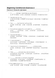 Beginning Conditionals Exercise 2