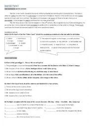 English Worksheet: Oliver Twist and children s rights