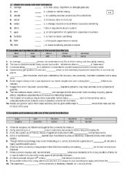 English Worksheet: PET,IELTS,FCE VOCABULARY 1.2