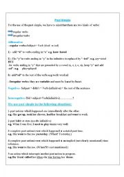 English Worksheet: Past Simple Use 