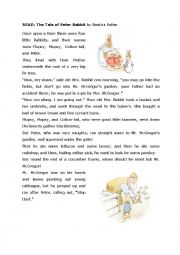 Peter rabbit graded reader story