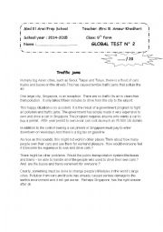 English Worksheet: devoir synthese 9