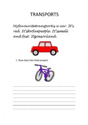 English Worksheet: transport
