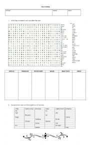 English Worksheet: Grammar review