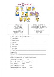 English Worksheet: Family tree