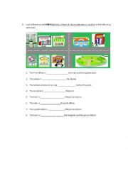 English Worksheet: Prepositions of place