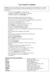 English Worksheet: Eminem - Lose yourself