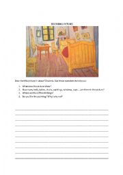 English Worksheet: Describing pictures