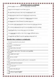 English Worksheet: conditionals and regrets