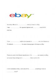 English Worksheet: Jokes about eBay