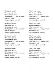 English Worksheet: conversation starters