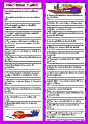 English Worksheet: Conditional clauses + key