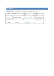 Present Continuous Guided Discovery worksheet