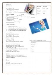 English Worksheet: Let it go - Demi Lovato