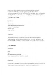 English Worksheet: recipes