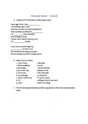 English Worksheet: fairytale