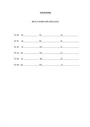 English Worksheet: Phonics