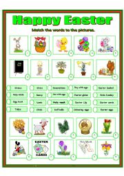 English Worksheet: Happy Easter