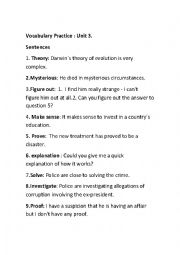 Extra Vocabulary Practice