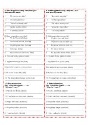 English Worksheet: MAKING SUGGESTIONS