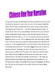 English Worksheet: Chinese New Year 