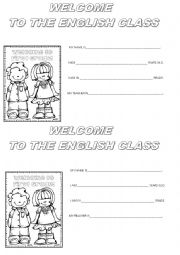 English Worksheet: notebook cover