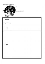 English Worksheet: role play script form