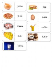 English Worksheet: FOOD DOMINO 2