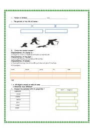 English Worksheet: sciense