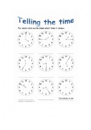 telling the time