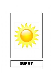 English Worksheet: Flashcard Weather