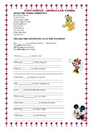 English Worksheet: PAST SIMPLE