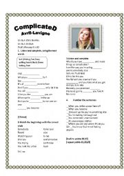 English Worksheet: complicated 