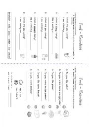 English Worksheet: Food