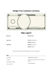 English Worksheet: Create Your Own Country
