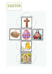English Worksheet: Easter dice