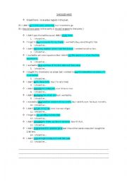 English Worksheet: Should have done something ...