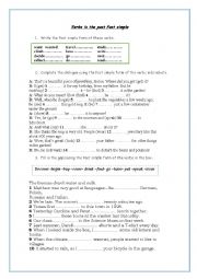 English Worksheet: Simple Past