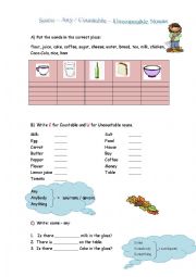 English Worksheet: Some - Any