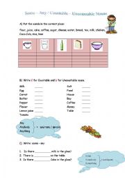 English Worksheet: Some - Any