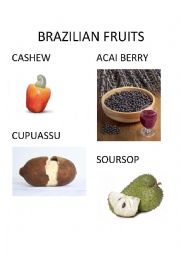 English Worksheet: brazilian fruits