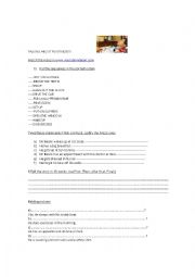 English Worksheet: Talking about routine!! www.youtubemrbean.com