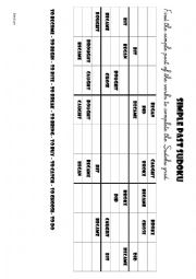 Simple past Sudoku - medium/hard