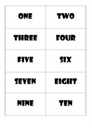 English Worksheet: Number match