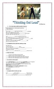 English Worksheet: Thinking Out Loud 