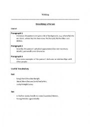 English Worksheet: Writing 