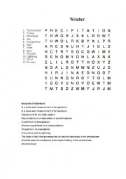 English Worksheet: Weather