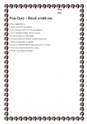 English Worksheet: quiz for beginners