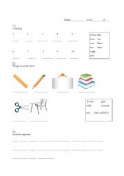 English Worksheet: english test